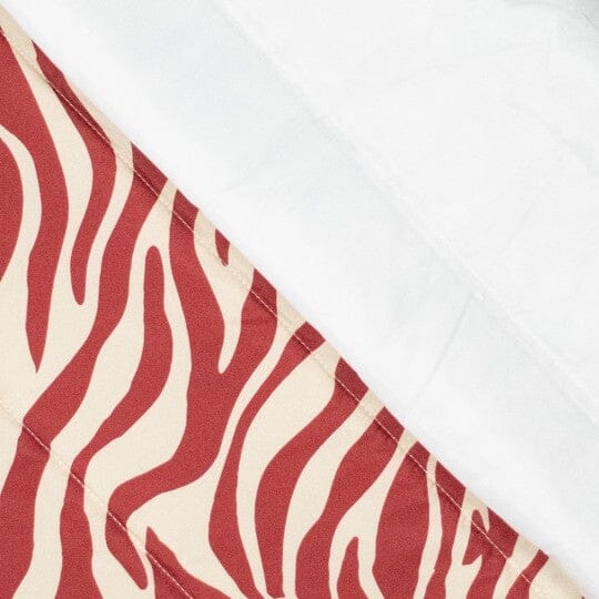 Steppstoff Zebra – Rostrot & Creme Fadenwunsch 