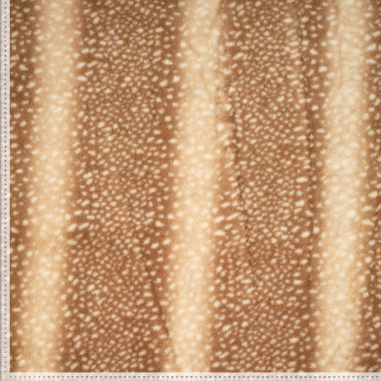Kuschelfell Bambi – Plüschstoff Braun Beige