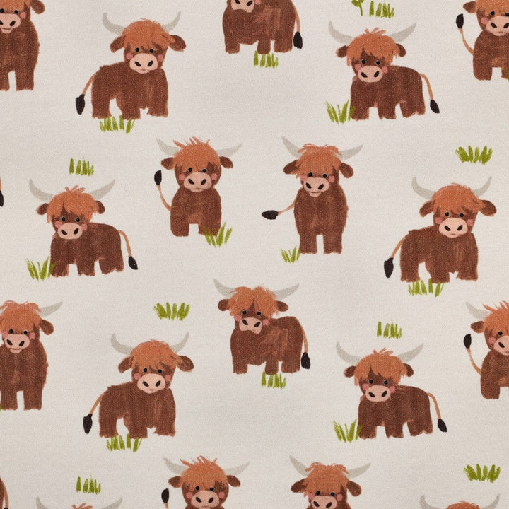 Wintersweat „Highland Kuh“ – Kuscheliger Sweatstoff mit Kühen Fadenwunsch 
