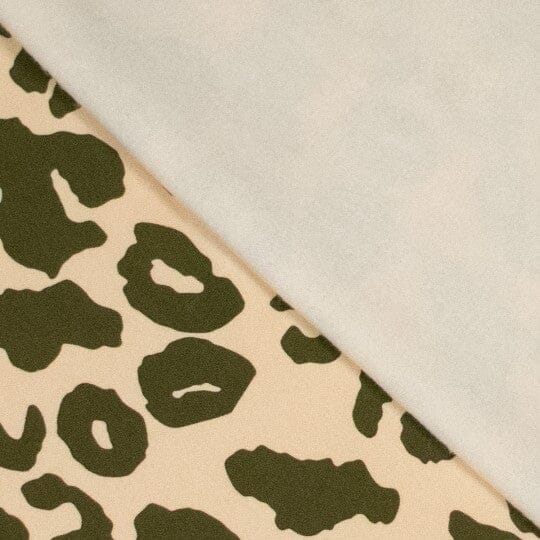 Heavy Sweat Leo Khaki | angerauter Sweatstoff Swafing 
