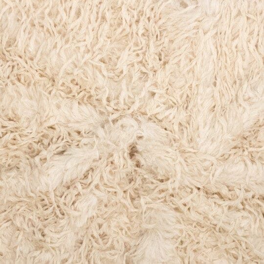 Plüsch-Strickstoff Federoptik | Creme Fadenwunsch 