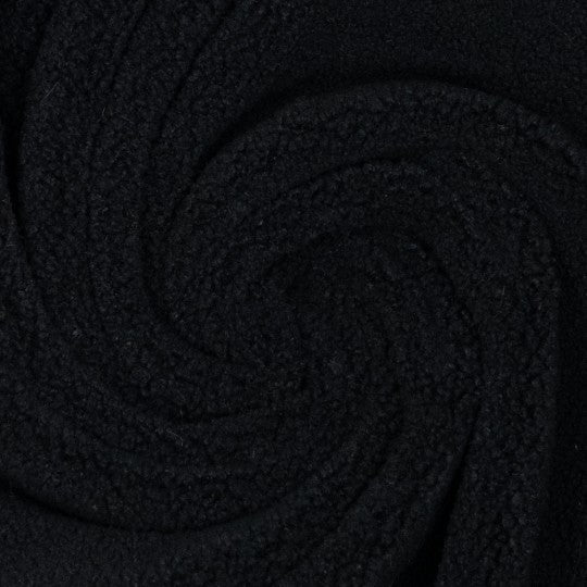 Soft Teddy Fleece – Schwarz