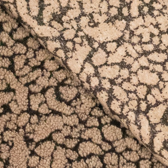 Teddy Knit „Marble“ – Beige/Braun
