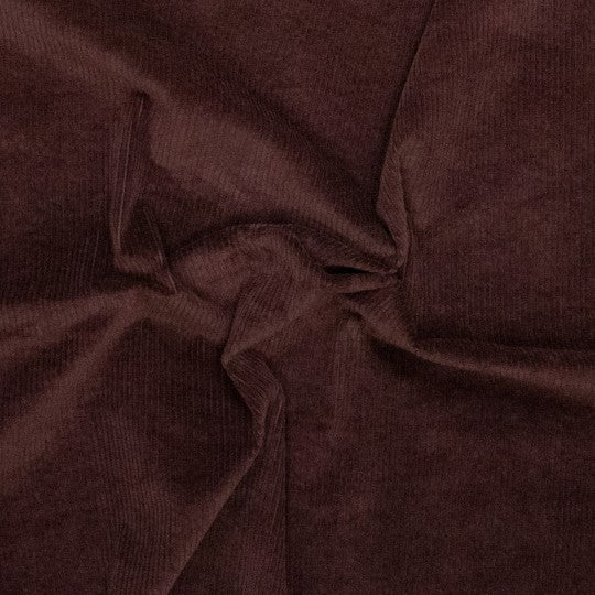 Feincord Stretch Uni - Red Mahogany