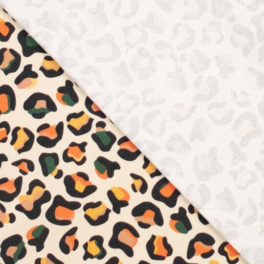 Cotton Canvas Leoprint - Multicolor Natur Fadenwunsch 