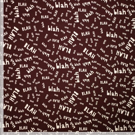Wintersweat „BLAH“ – Dunkelbraun Fadenwunsch 