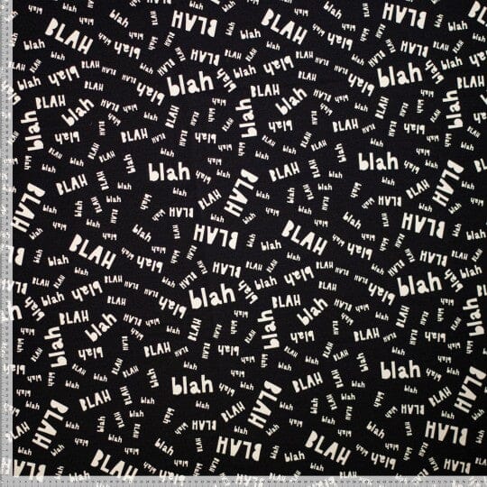 Wintersweat „BLAH“ – Schwarz Fadenwunsch 