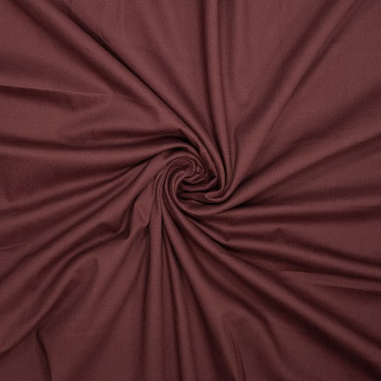 Baumwoll Stretch – Midnight Burgundy | Soft Touch