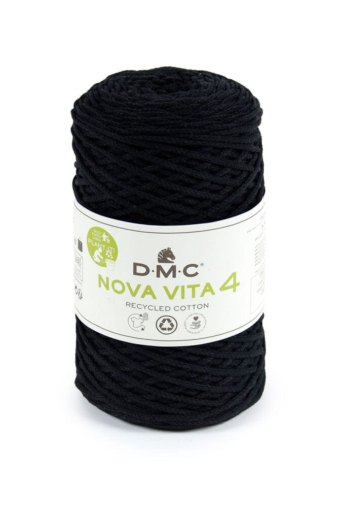 Häkelgarn | Schwarz 72 | DMC Eco Vita Size 4 Fadenwunsch 