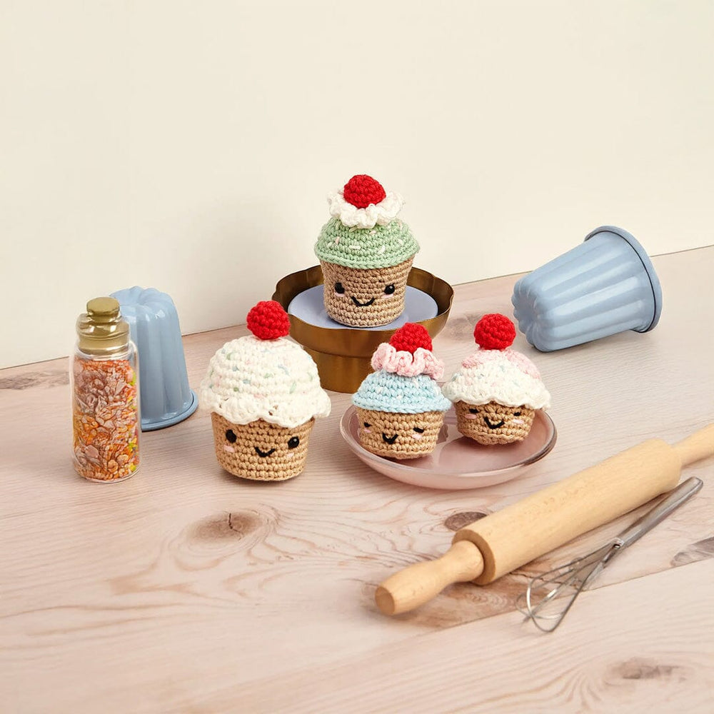 DMC | Amigurumi Häkelset | Lustige Cupcakes Fadenwunsch 