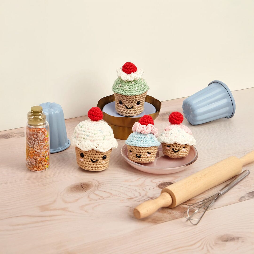 DMC | Amigurumi Häkelset | Lustige Cupcakes Fadenwunsch 