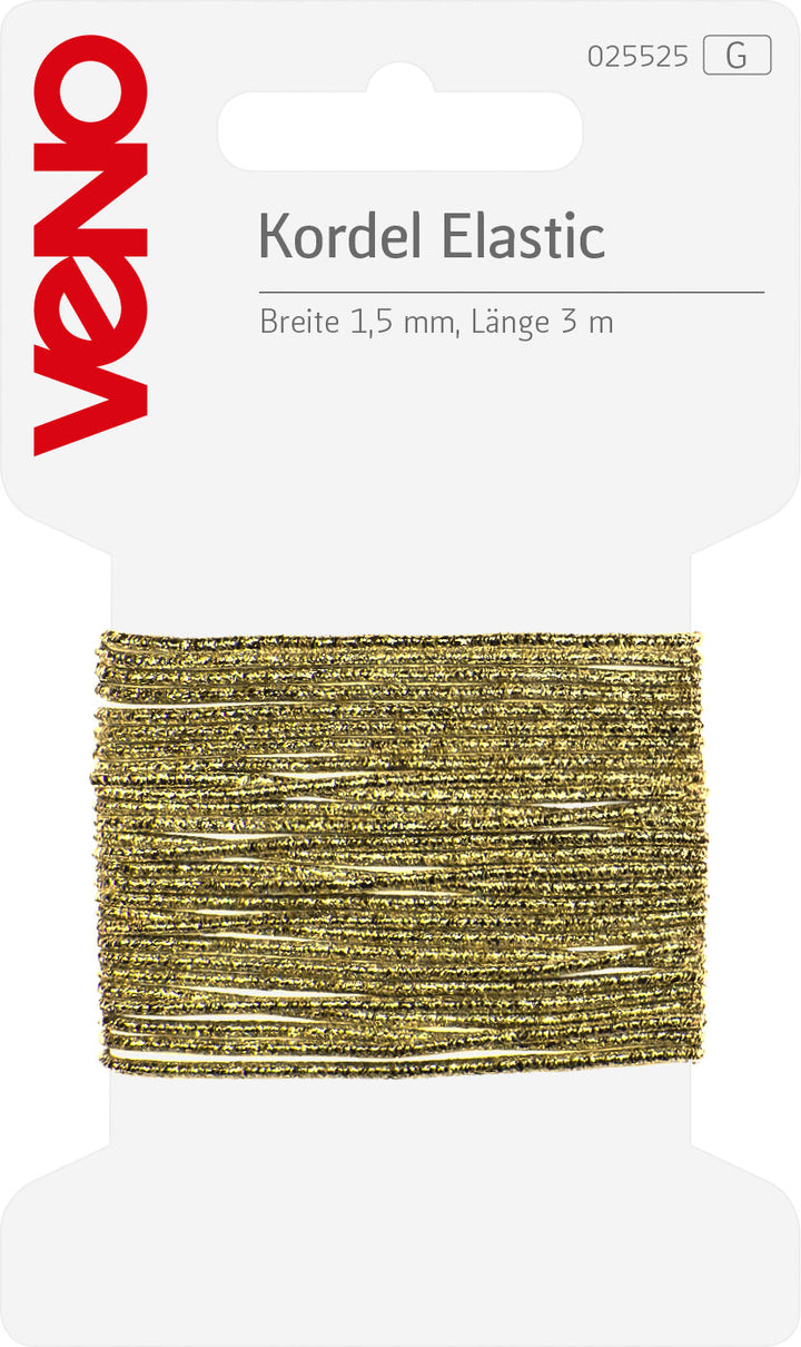 Elastische Kordel | Gold | 1,5 mm