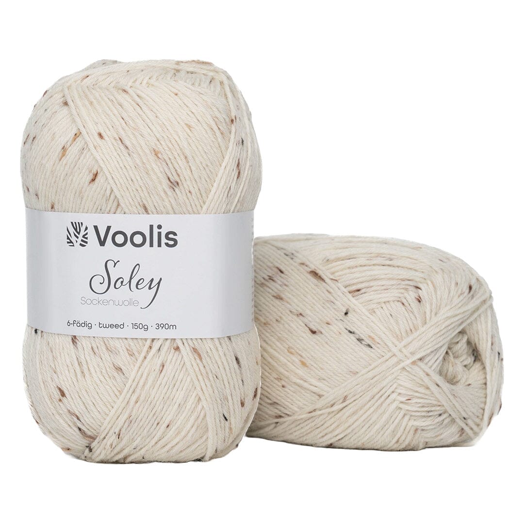 Sockenwolle | Wollweiß 089 | Voolis Soley 6-fädig Fadenwunsch 