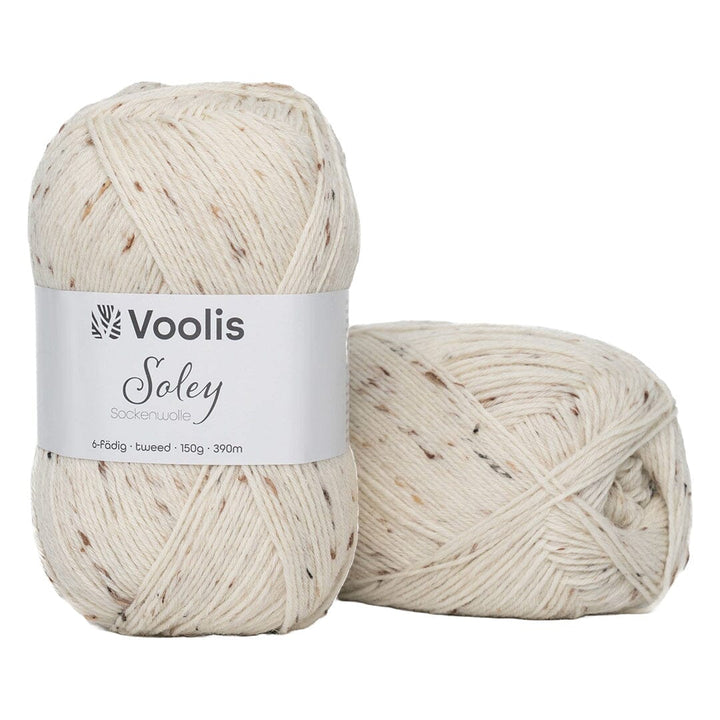 Sockenwolle | Wollweiß 089 | Voolis Soley 6-fädig Fadenwunsch 
