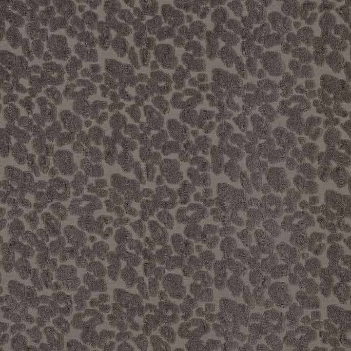 Frottee Stoff mit Leo Print – Taupe | Baumwolle Fadenwunsch 