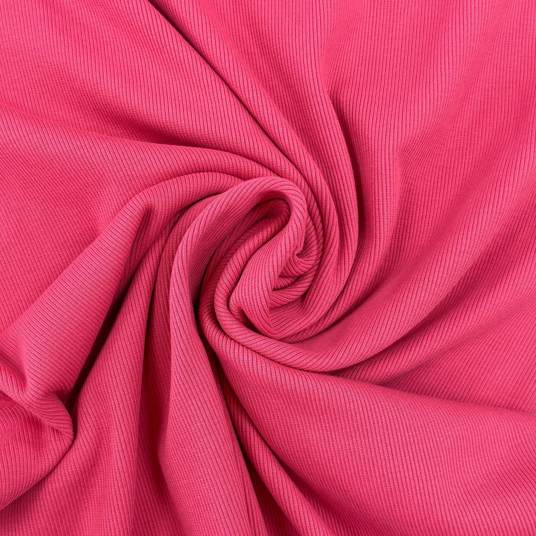 Rib Bündchen Fuchsia Fadenwunsch 