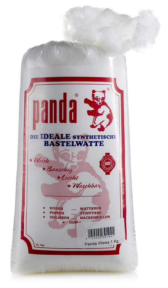 Panda Bastelwatte | Füllwatte | 1000g
