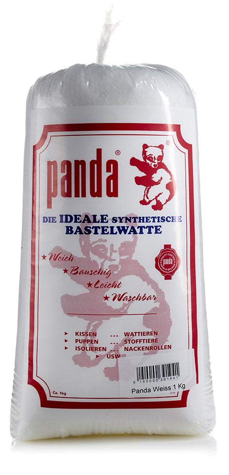Panda Bastelwatte | Füllwatte | 1000g