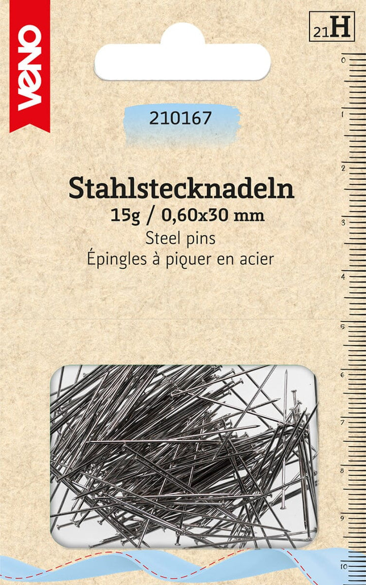 Veno Stahlstecknadeln – 30 mm | 15 g Fadenwunsch 