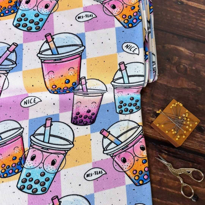 Rib-Jersey "Bubble Tea" fadenwunsch 