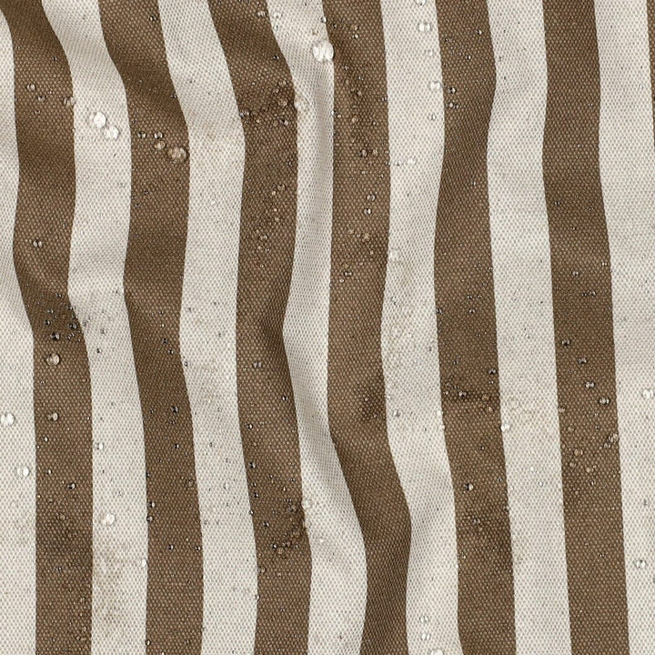 Beschichteter Canvas „Country Stripes“ | Taupe