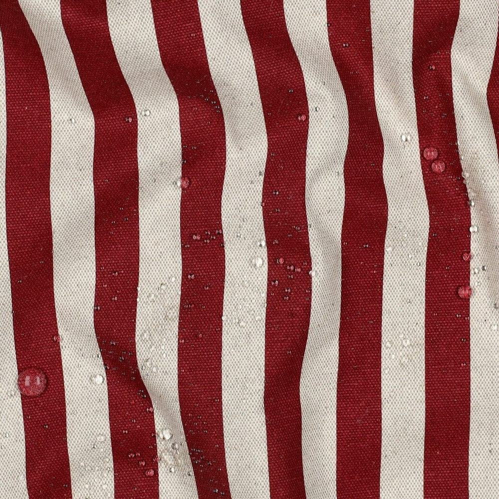 Beschichteter Canvas „Country Stripes“ | Bordeaux Fadenwunsch 