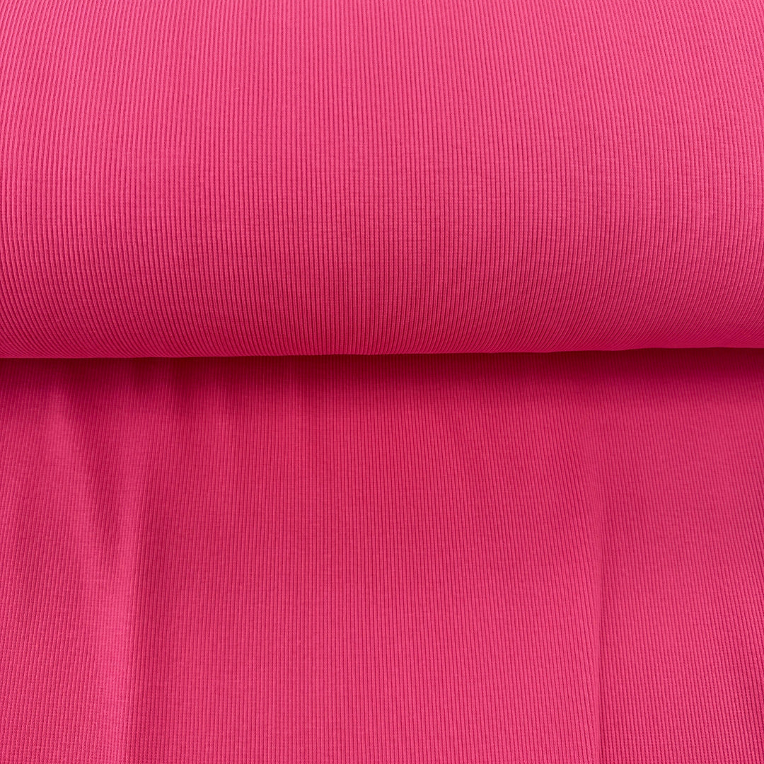 Rib Bündchen Fuchsia Fadenwunsch 