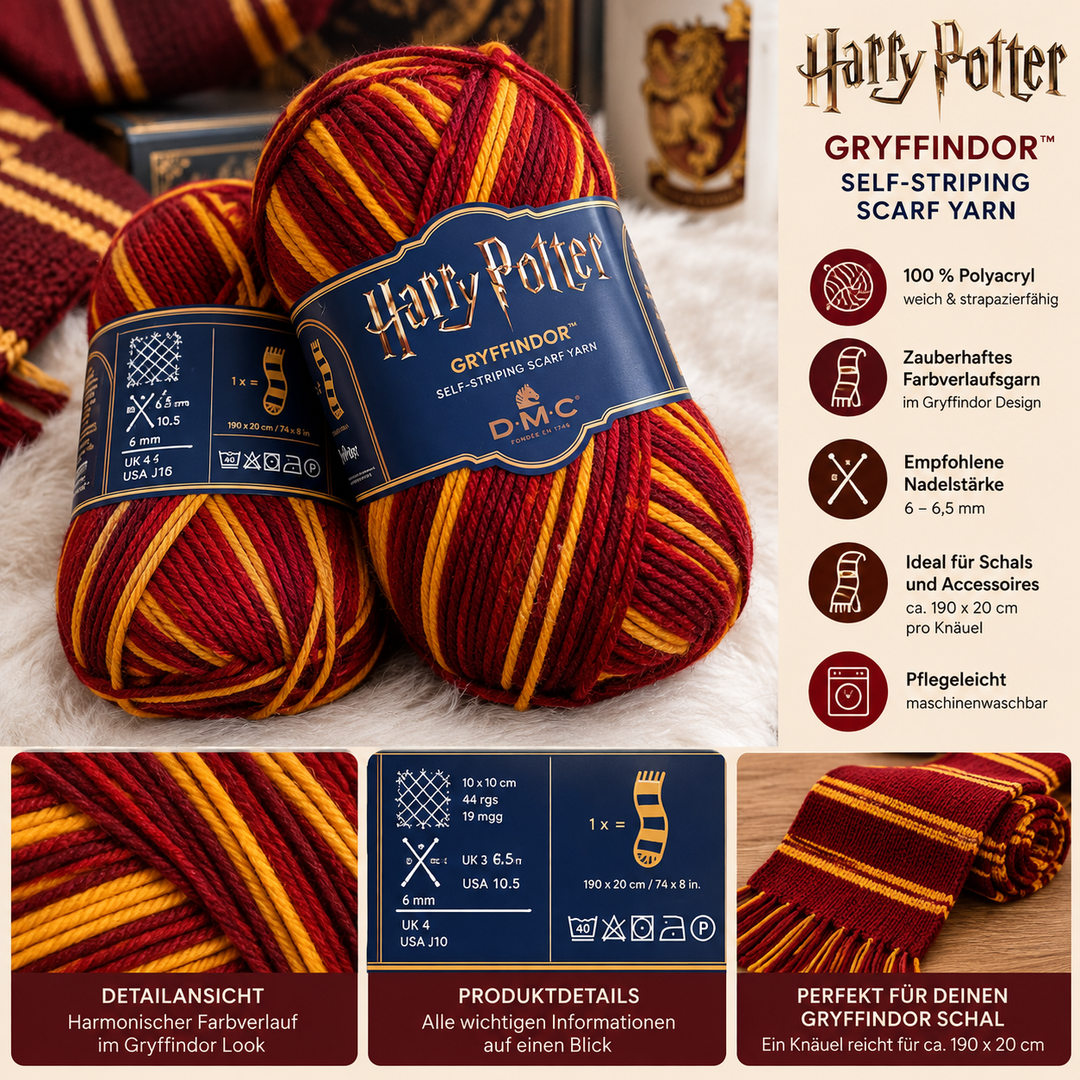 Harry Potter | DMC | Gryffindor | Wolle