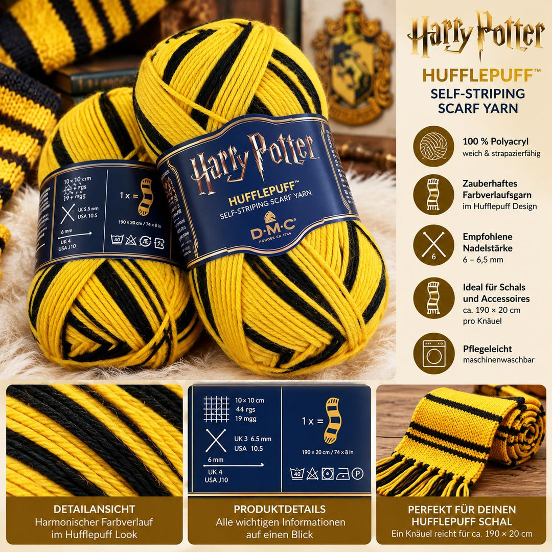 Harry Potter | DMC | Hufflepuff | Wolle Fadenwunsch 