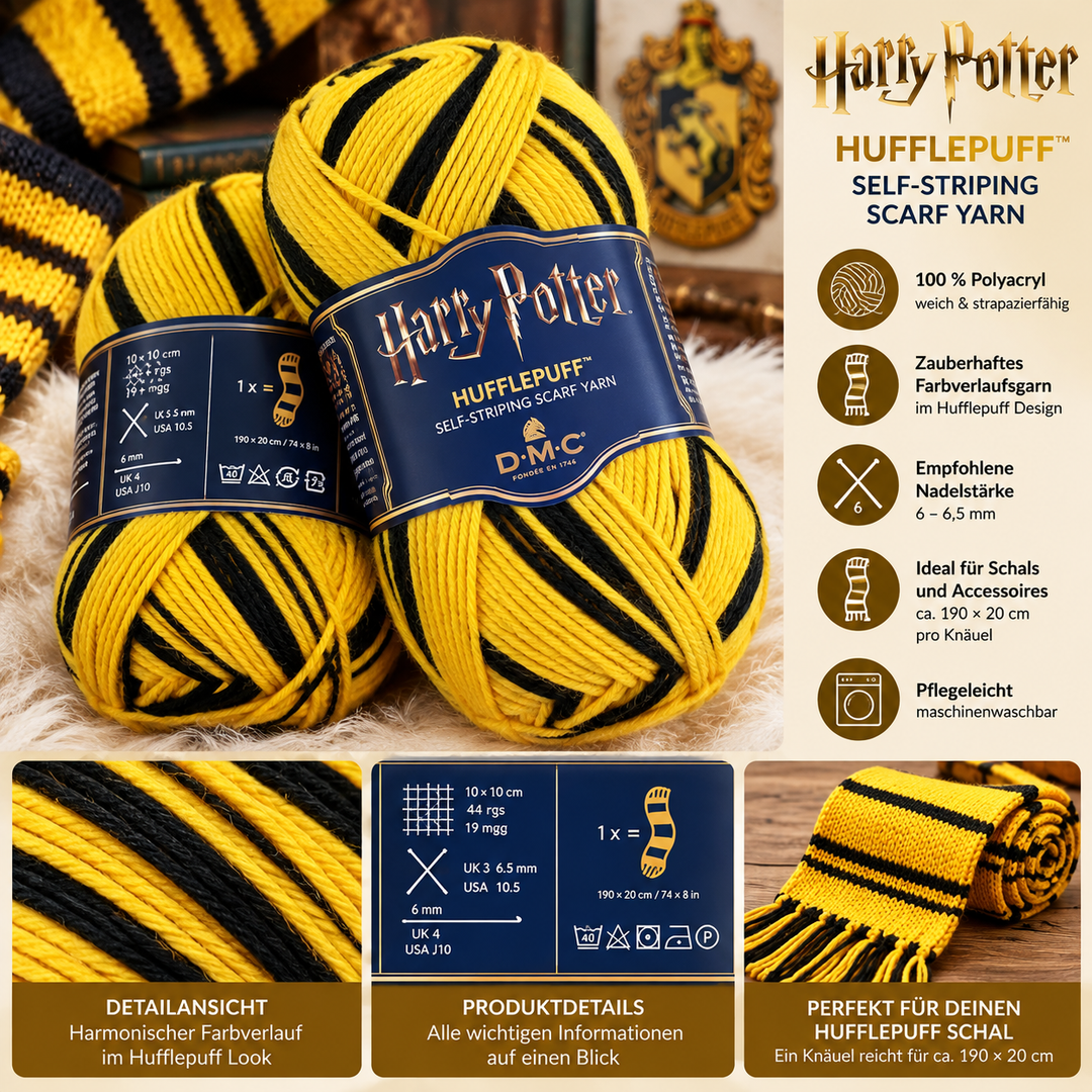 Harry Potter | DMC | Hufflepuff | Wolle