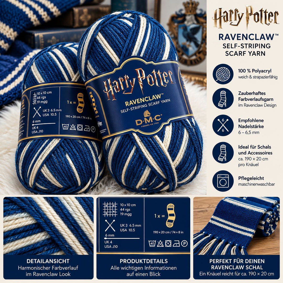 Harry Potter | DMC | Ravenclaw | Wolle Fadenwunsch 