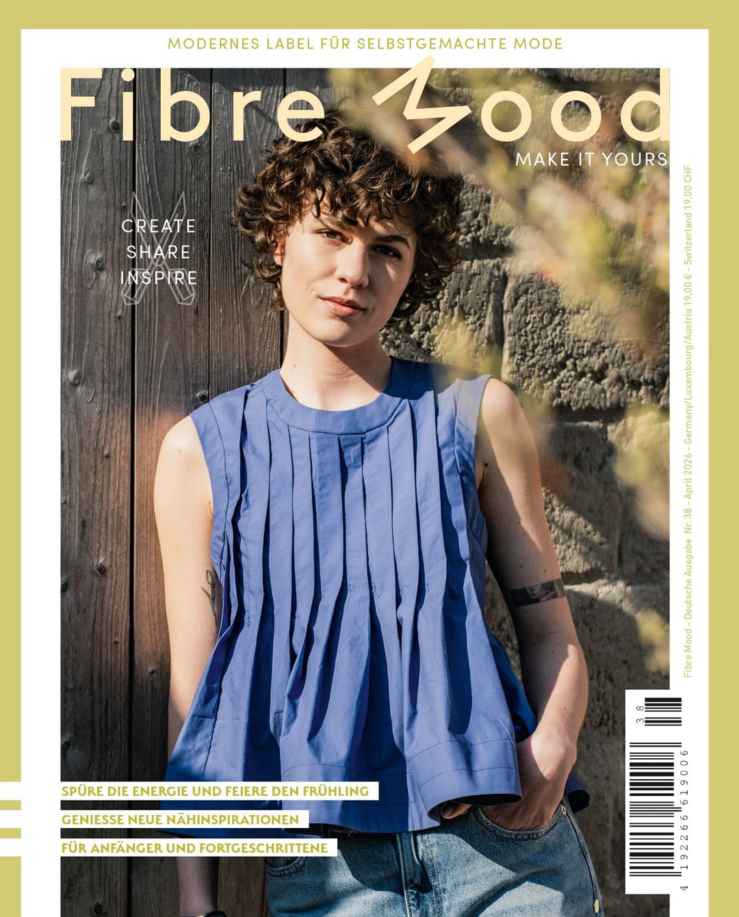 Fibre Mood Magazin Ausgabe 38 – Schnittmuster & Nähinspiration Fibre Mood 