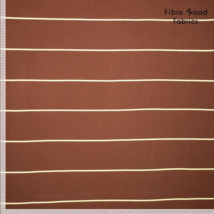 Schwerer Jersey Stripes - Brown | Fibre Mood Fabrics 37 Fibre Mood 