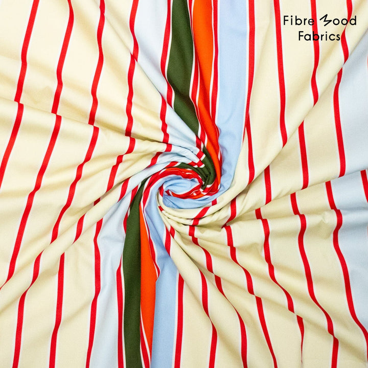 Popeline Streifen Sorbet | Fibre Mood Fabrics 38 Fibre Mood 