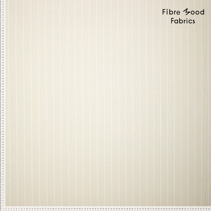 Popeline Streifen Sand Weiß | Fibre Mood Fabrics 38 Fibre Mood 