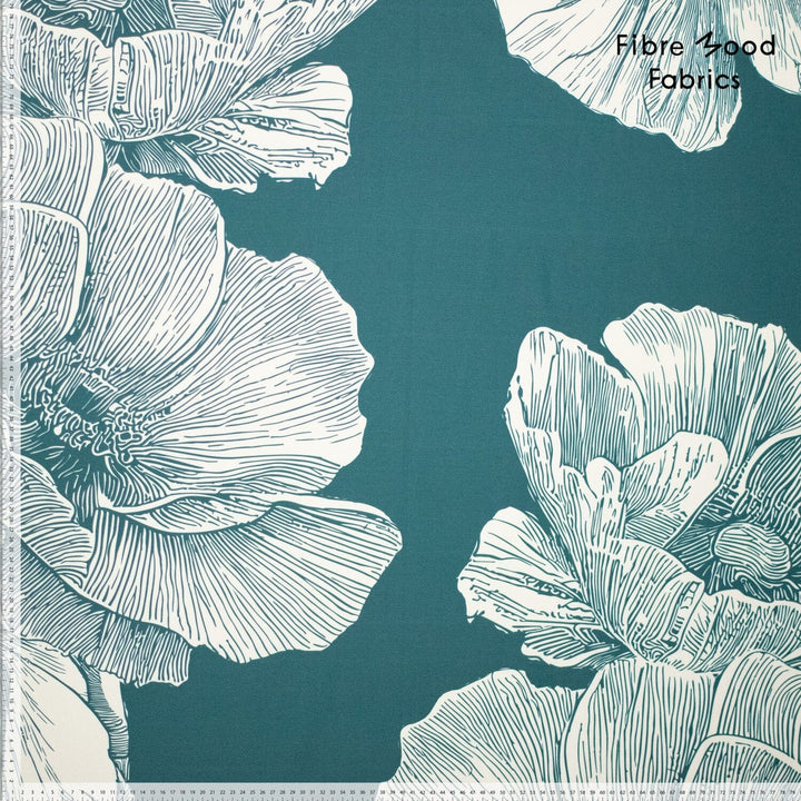 Ocean Bloom – Wasserabweisender Trenchstoff mit Blumen | Fibre Mood 39 Fibre Mood 