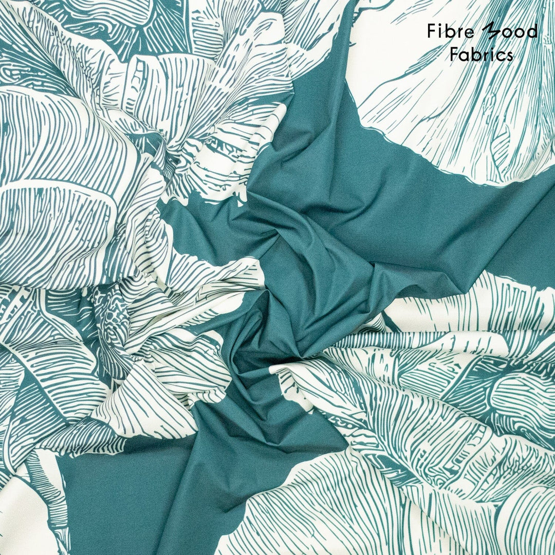 Ocean Bloom – Wasserabweisender Trenchstoff mit Blumen | Fibre Mood 39 Fibre Mood 
