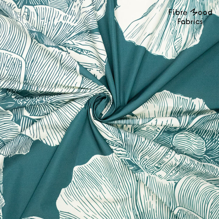 Ocean Bloom – Wasserabweisender Trenchstoff mit Blumen | Fibre Mood 39 Fibre Mood 