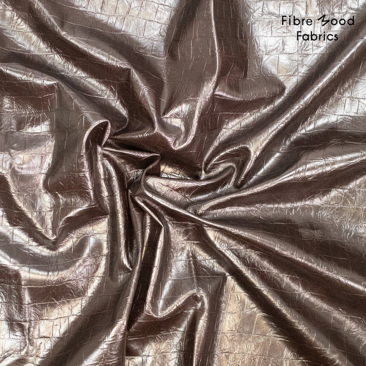 Kroko-Krawall – Kunstleder mit Kroko-Prägung in Taupe | Fibre Mood Special 5 Fibre Mood 