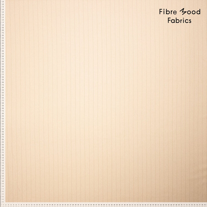 Streifenflüsterer – Nadelstreifen-Strickstoff in Beige | Fibre Mood Special 5 Fibre Mood 