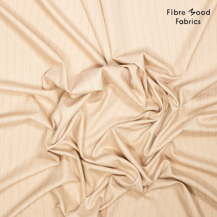 Streifenflüsterer – Nadelstreifen-Strickstoff in Beige | Fibre Mood Special 5 Fibre Mood 