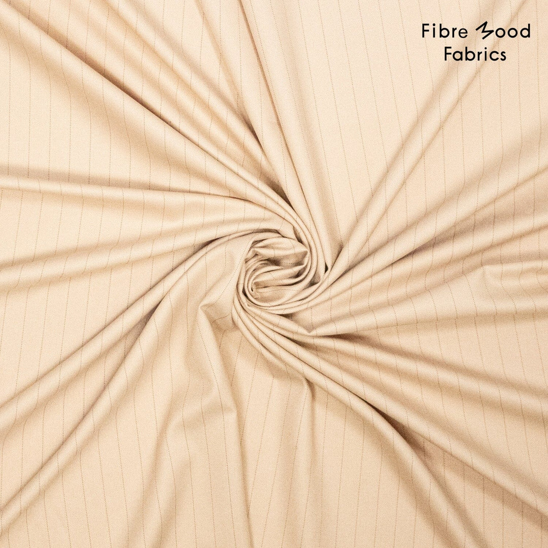Streifenflüsterer – Nadelstreifen-Strickstoff in Beige | Fibre Mood Special 5 Fibre Mood 