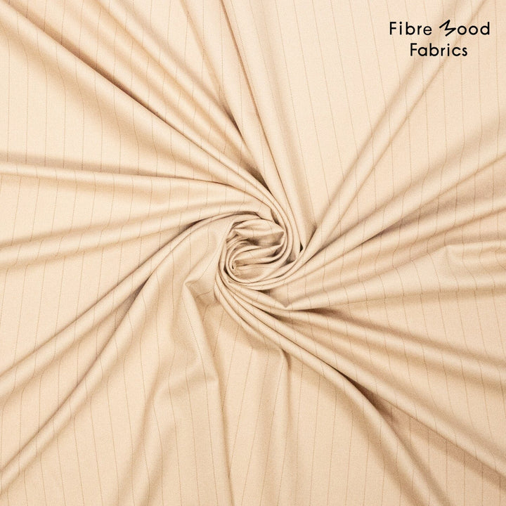 Streifenflüsterer – Nadelstreifen-Strickstoff in Beige | Fibre Mood Special 5 Fibre Mood 