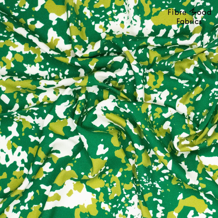 Jungle Splash – Viskose Stoff Camouflage Grün | Fibre Mood 39 Fibre Mood 