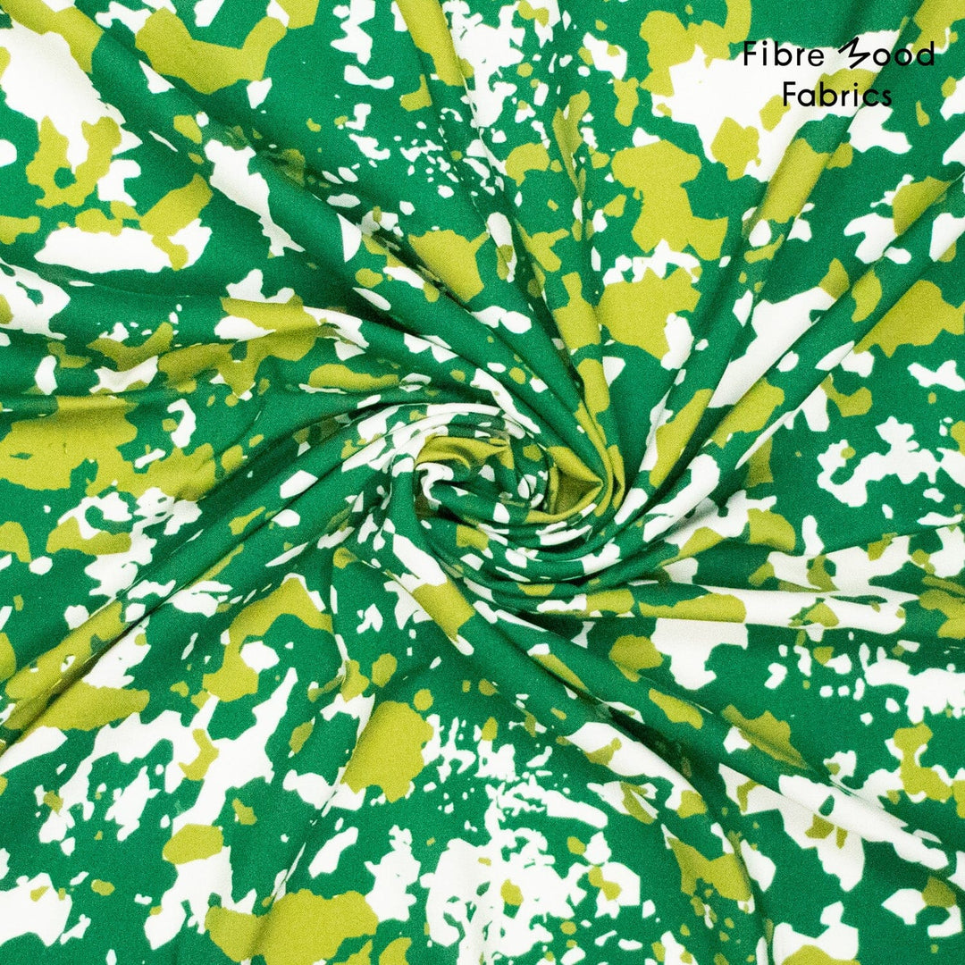 Jungle Splash – Viskose Stoff Camouflage Grün | Fibre Mood 39 Fibre Mood 