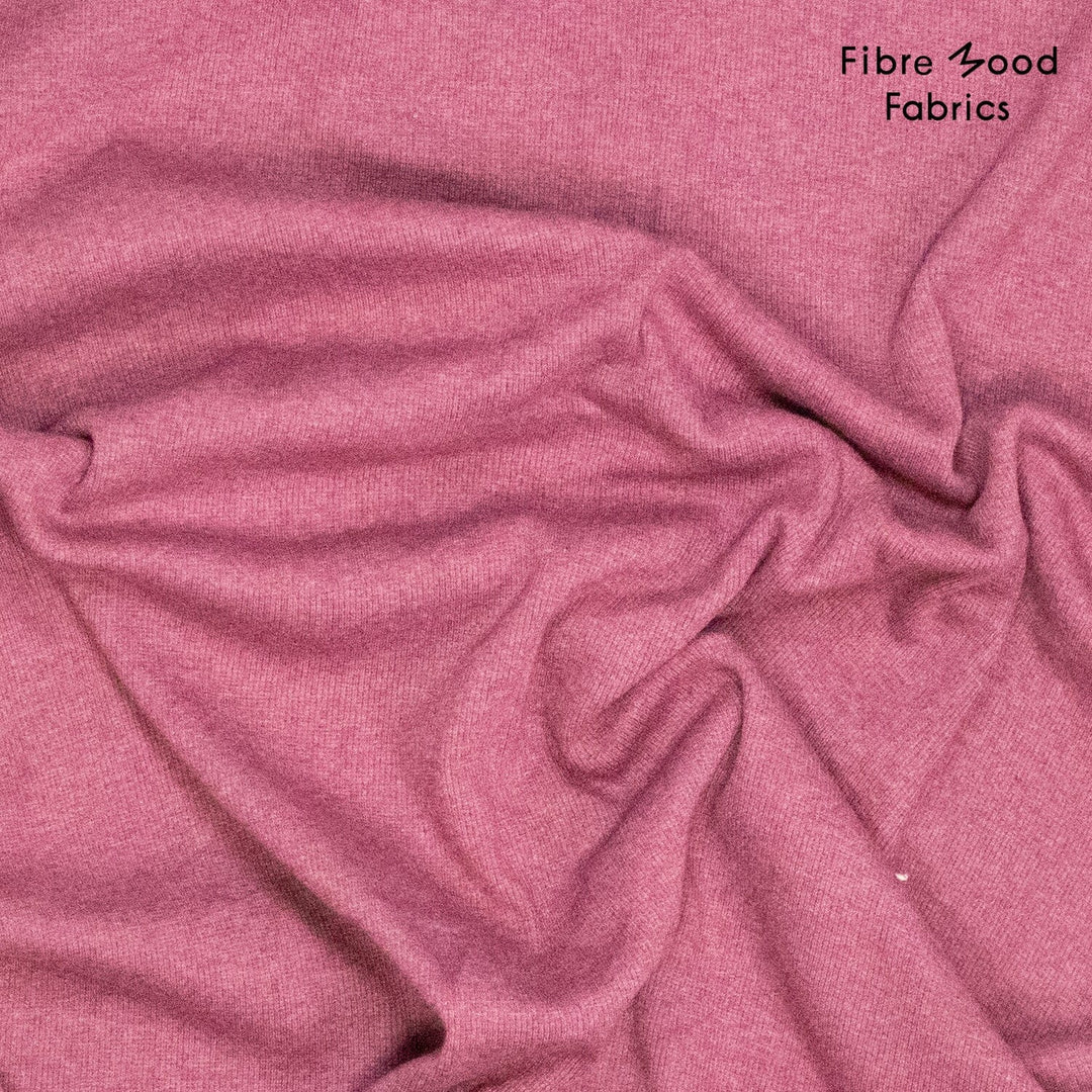 Rosy Mood Rib – Bündchen Altrosa meliert | Fibre Mood 40 Fadenwunsch 