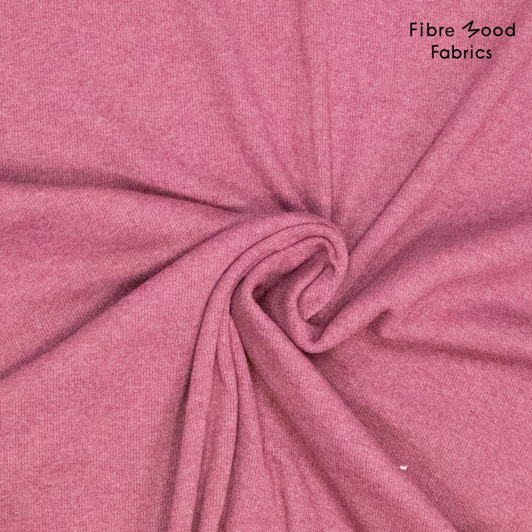 Rosy Mood Rib – Bündchen Altrosa meliert | Fibre Mood 40 Fadenwunsch 