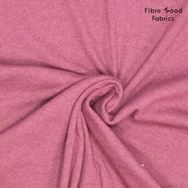 Rosy Mood Rib – Bündchen Altrosa meliert | Fibre Mood 40 Fadenwunsch 