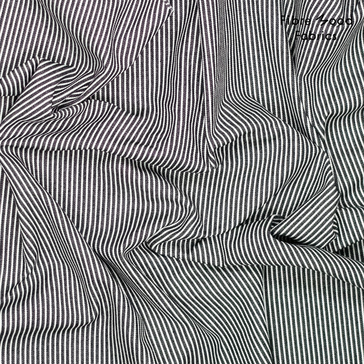 Streifenweise – Jeansstoff mit Streifen in Anthrazit | Fibre Mood Special 5