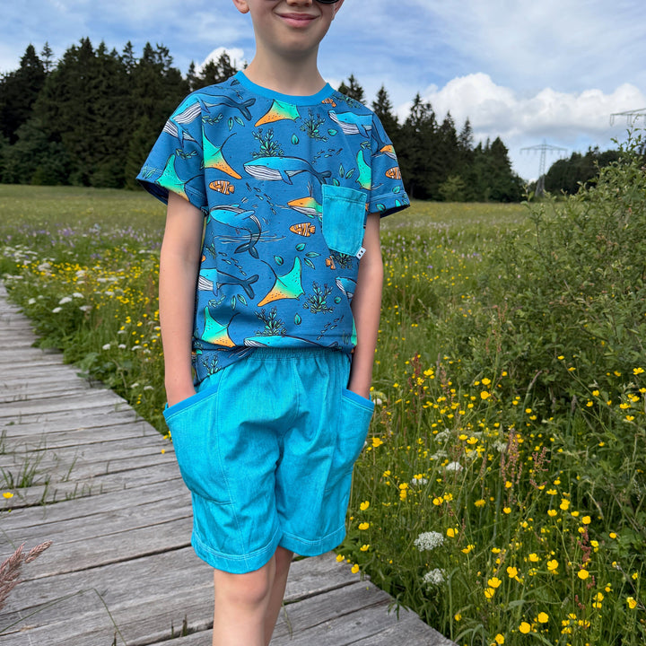 "Ocean Explorers" mit Walen und Meereswelt fadenwunsch 